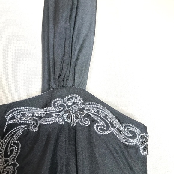 Beaded Ombre 2-Toned Silk Sleeveless Blouse by White House Black Market XS - Picture 8 of 11